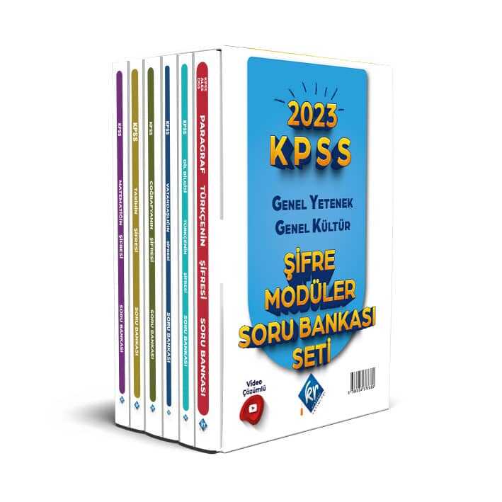 2023 KPSS Genel Yetenek Genel Kültür Şifre Modüler Soru Bankası Seti Video Çözümlü