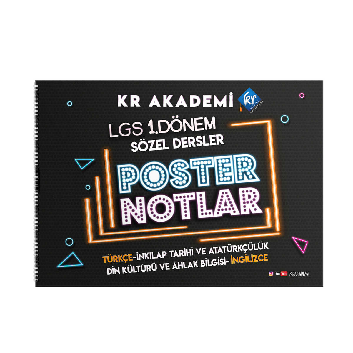 2024 LGS 1. Dönem Sözel Bölüm Poster Notlar KR Akademi